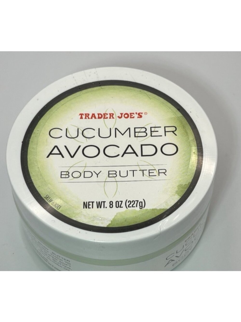 Trader Joe's Cucumber Avocado Body Butter 8 oz New Sealed Discontinued - Picture 2 of 5